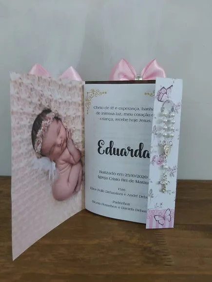 Livro de orações luxo com foto para batismo - foto 3
