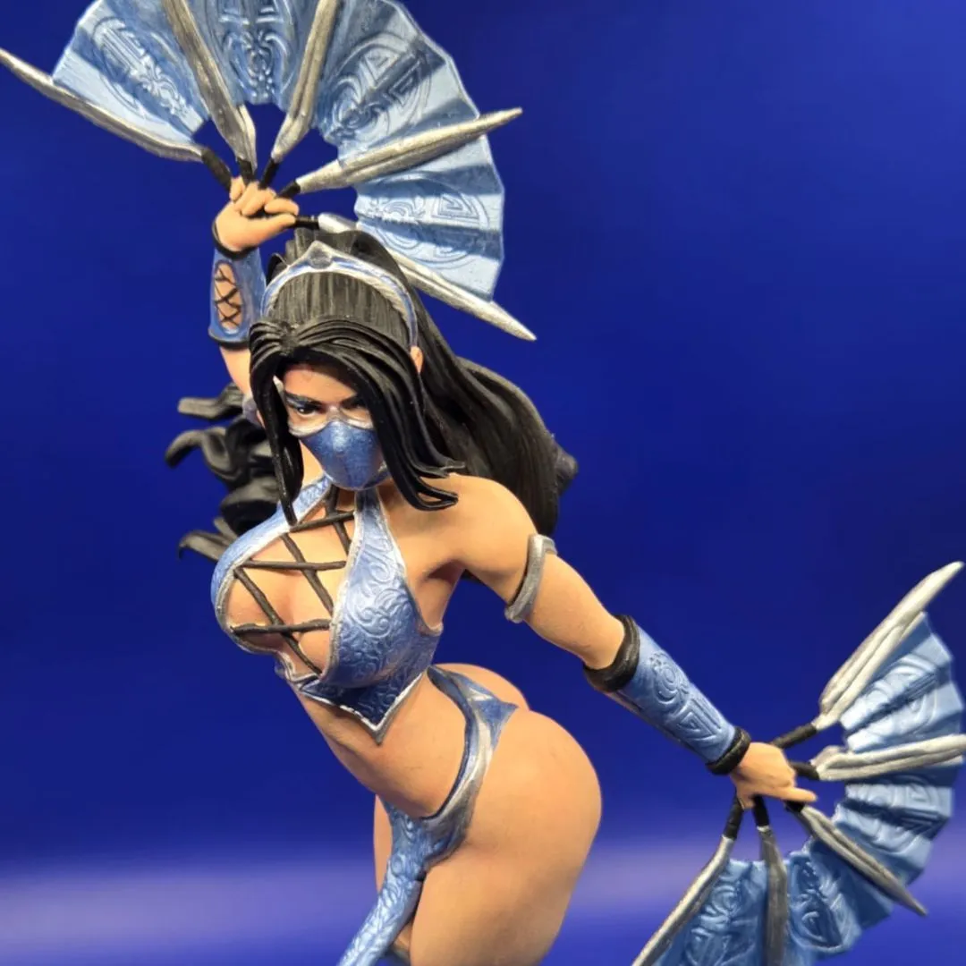 Kitana - Mortal Kombat | Estátua Colecionaveis Action Figure 22 cm - artesanato feito à mão por 3D BILLA