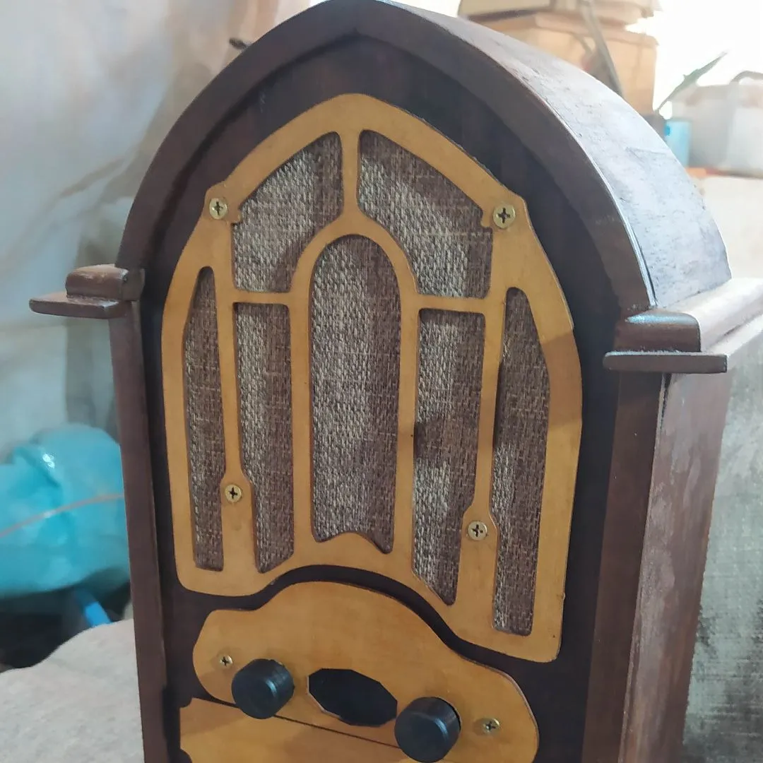 Rádio Artesanal em Madeira Vintage - foto 2