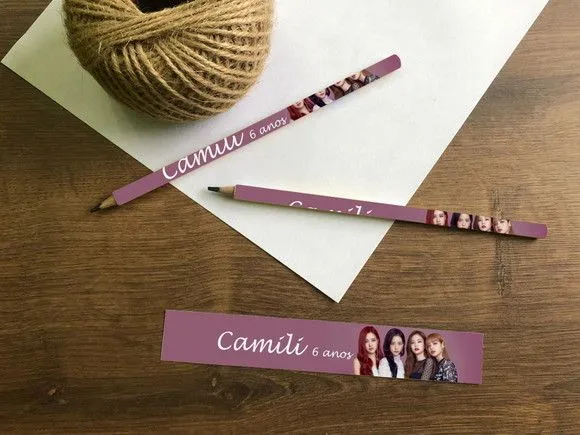 Lápis Personalizado - feito à mão por Mi Papelaria Criativa