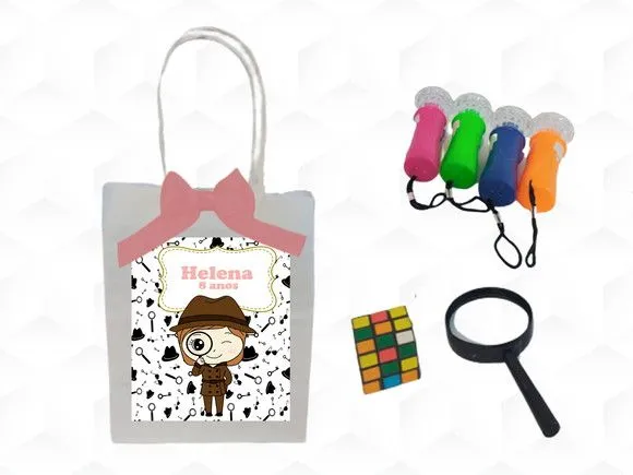 Kit Detetive Menina Personalizado - artesanato feito à mão por creativitybynina