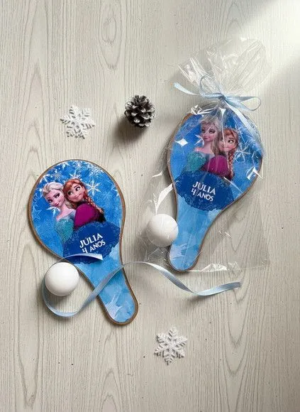 Raquete Ping Pong - Frozen - feito à mão por Mi Papelaria Criativa