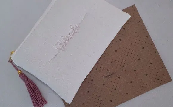 Necessaire personalizada - linho - foto 3