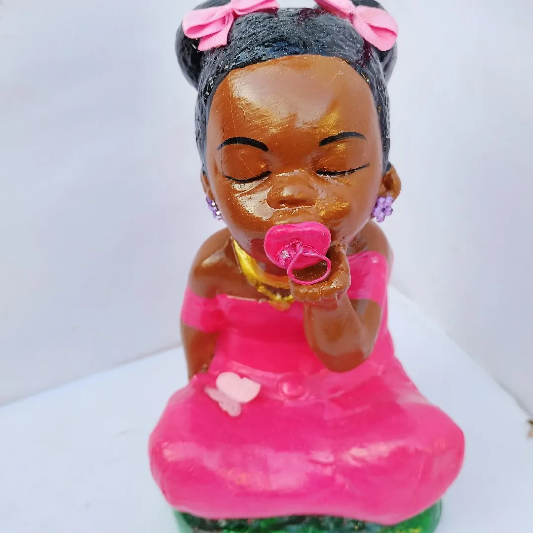 erê menina gesso 15 cm - foto 2