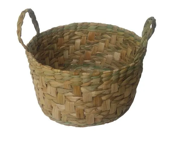 Cesta Trançada Cachipô Fruteira Taboa Redondo 30x30x18 - foto 2