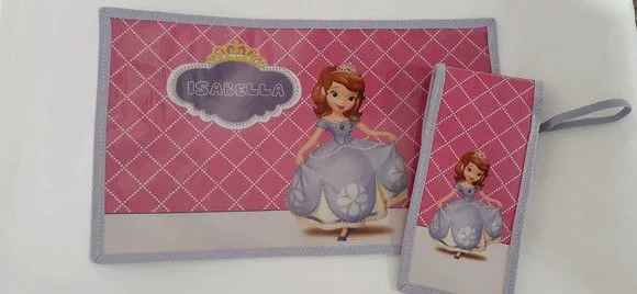 Jogo Americano e Porta Talher Princesinha Sofia - foto 4