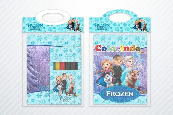 Revistinha Colorir Frozen Personalizado - feito à mão por Mi Papelaria Criativa
