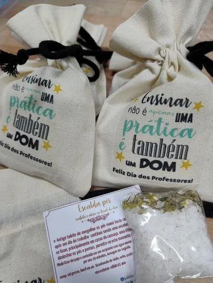 Lembrancinha Dia dos Professores Sachê Sais Personalizada - foto 2