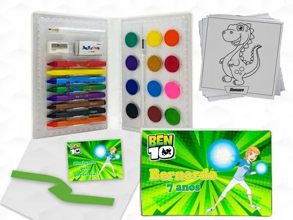 Estojo de Pintura Ben 10 Gwen Personalizado - artesanato feito à mão por creativitybynina