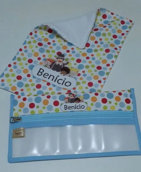Kit Necessaire para itens de higiene com toalha - mundo Bita - foto 2