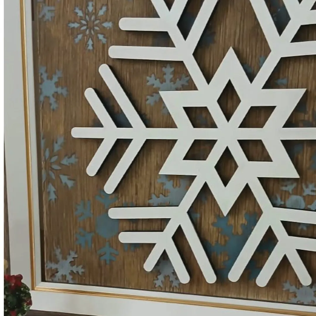 Quadro Decorativo Floco de Neve - Natal - foto 3