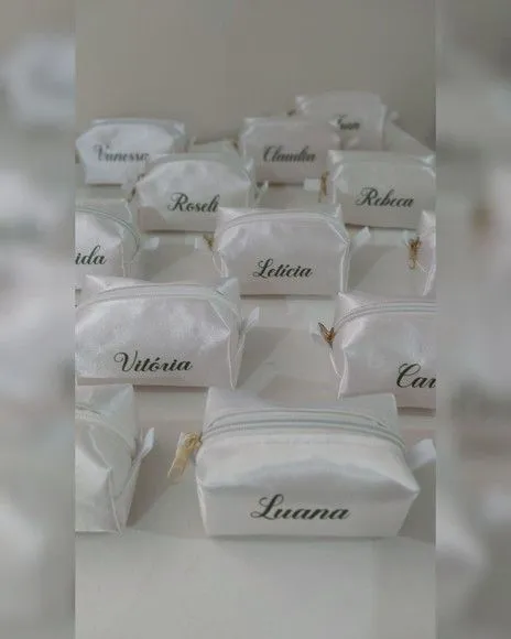 Necessaire Mini Box - Branco e Verde - foto 4