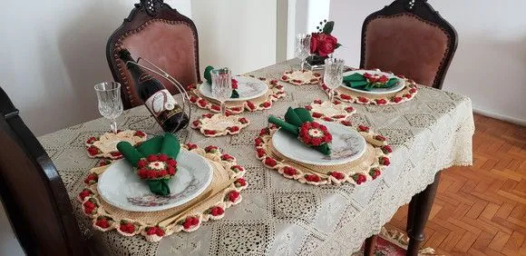 Kit Souplast em Crochê Motivo Framboesa 18 Peças - foto 4