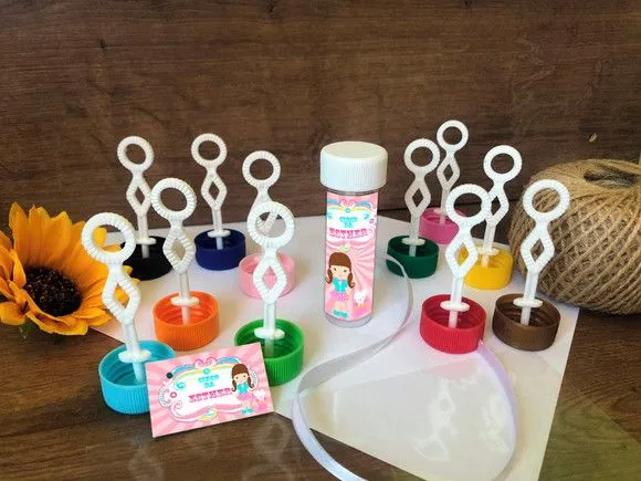 Bolinha de Sabão Circo Personalizado - artesanato feito à mão por creativitybynina
