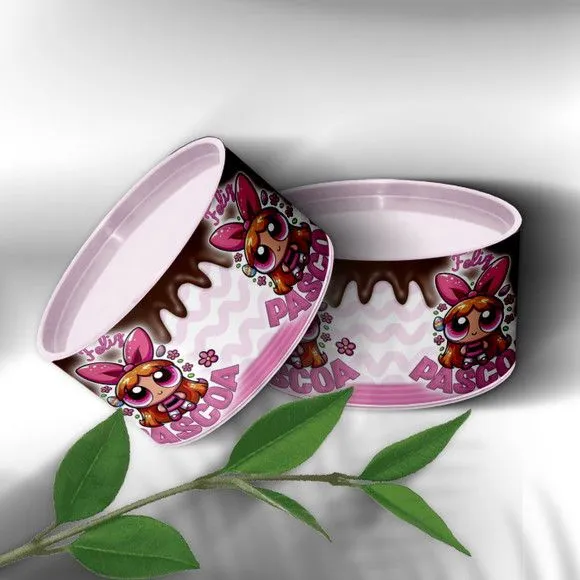 Tubo Lata - Meninas Super Poderosas Florzinha Personalizada - feito à mão por Mi Papelaria Criativa