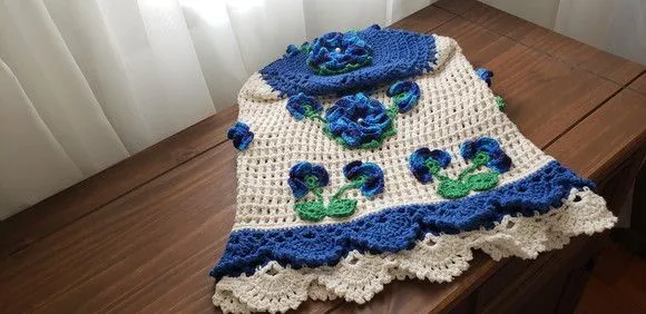 Capa para Galão de Água Mineral 20l Crochê Royal - foto 5