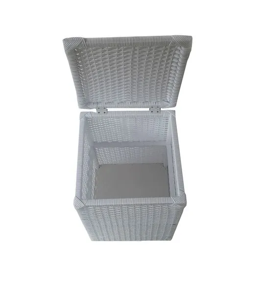 Cesto Roupa Sintético Branco 40x40x70 - foto 3