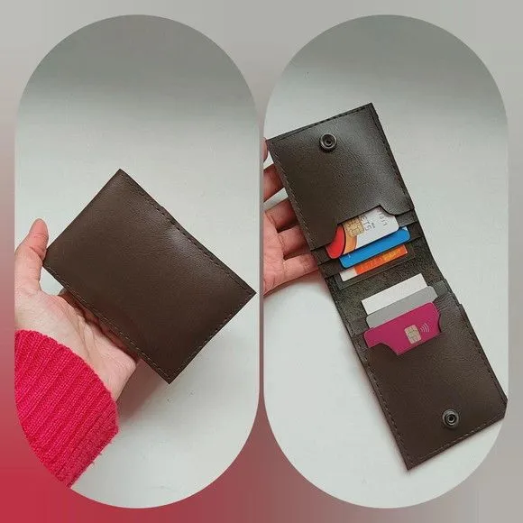 Carteira Slim Porta Cartões Masculina - artesanato feito à mão por Innovare Studio