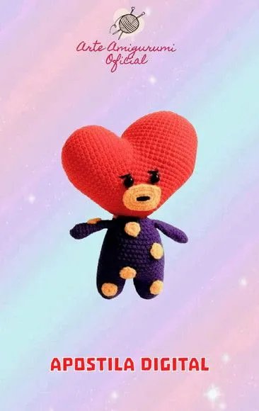 Receita Tata Bts Amigurumi - artesanato feito à mão por Arte Amigurumi Oficial