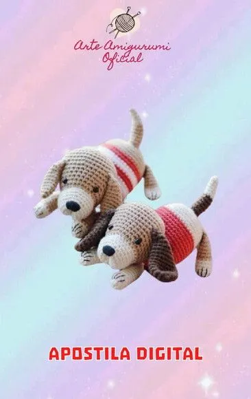 Receita Cachorro Beagle - Amigurumi