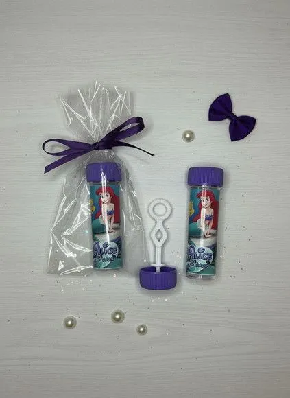 Bolha de Sabão - Ariel Personalizado - artesanato feito à mão por Mi Papelaria Criativa