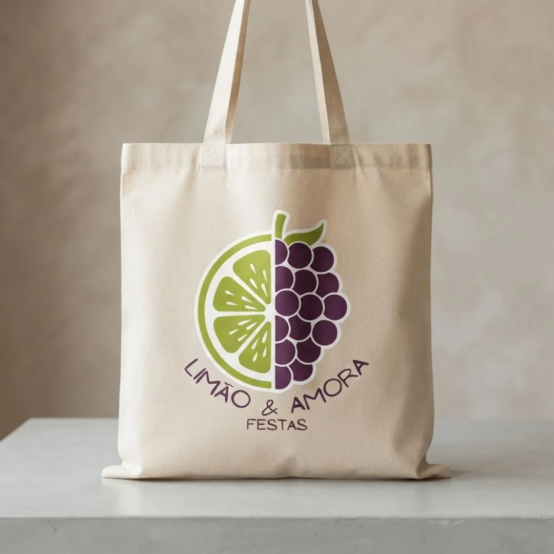 Ecobag plana Personalizada Algodão Cru 30x40 Com Sua Logo Para Empresas E Brindes Corporativos - foto 3