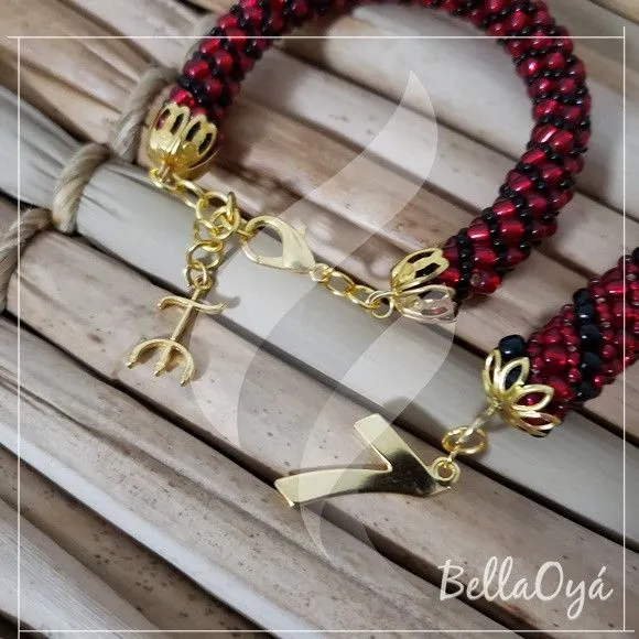 Pulseira e Chaveiro de Chicote - Pombagira - foto 2
