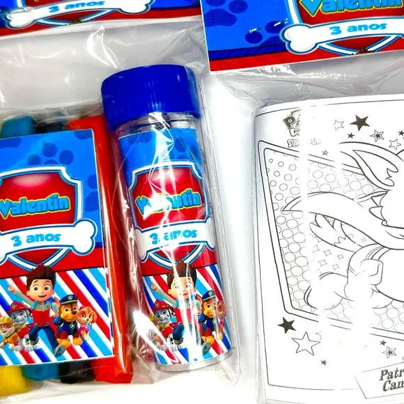 Kit Massinha + Giz + Bolha Patrulha Canina Personalizado - foto 2