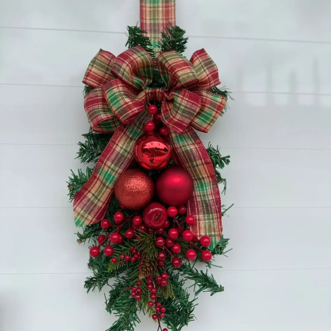 Escapulário de Porta em Festão para Natal - foto 2