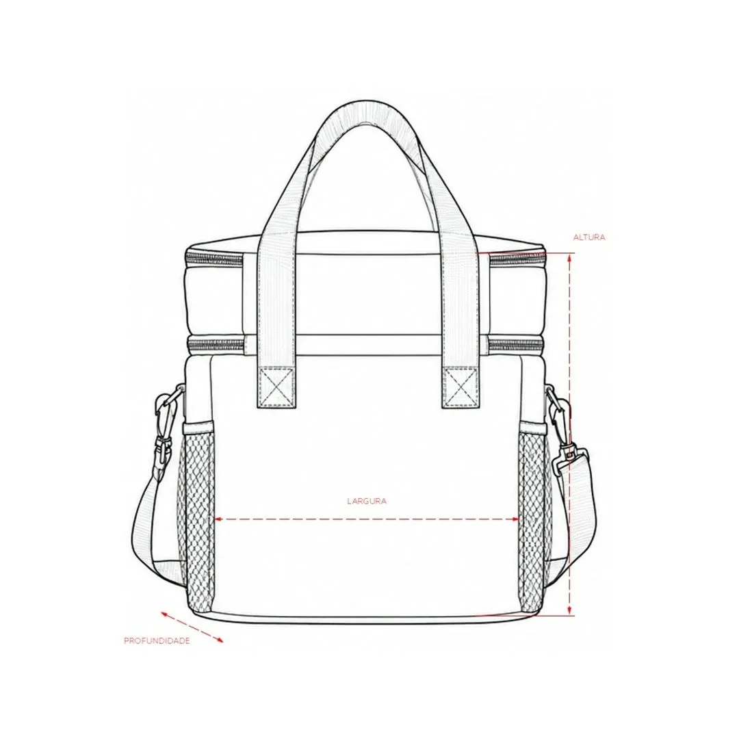 Bolsa Térmica Dupla 16 Litros personalizada com seu logo - foto 5
