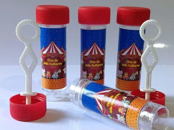 Bolinha de Sabão Circo Personalizada - foto 2