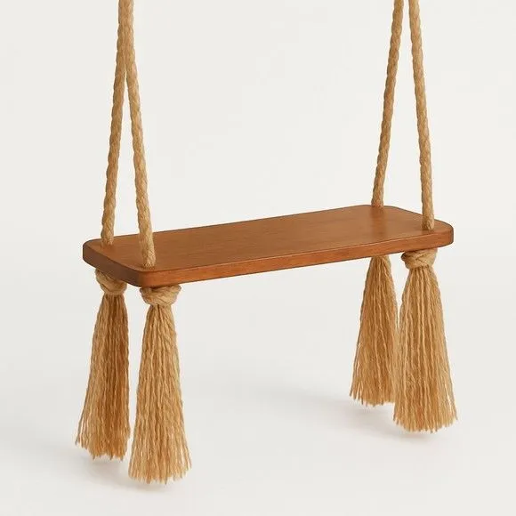 Balanço com Corda para Adultos e Decoração Madeira - artesanato feito à mão por DASERRA ARTE EM MADEIRA