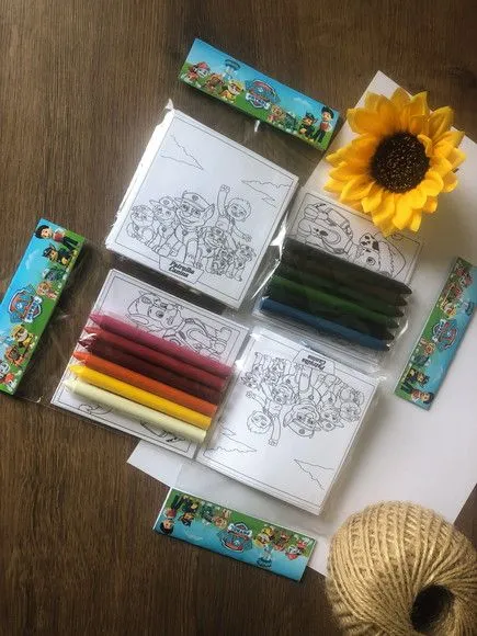 Kit Giz de Cera Patrulha Canina Personalizado - artesanato feito à mão por creativitybynina