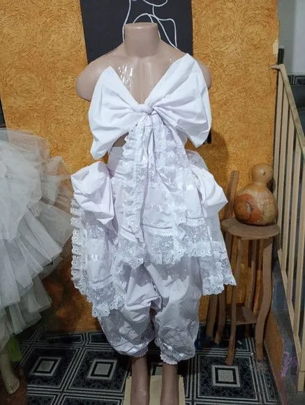 Conjunto Bombacho Branco Luxo - foto 3