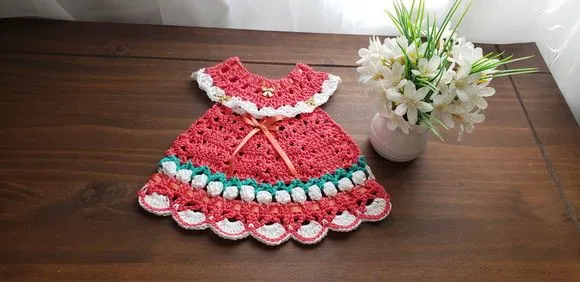 Puxador Forno Vestidinho Tulipas Vermelho Tropical - foto 2