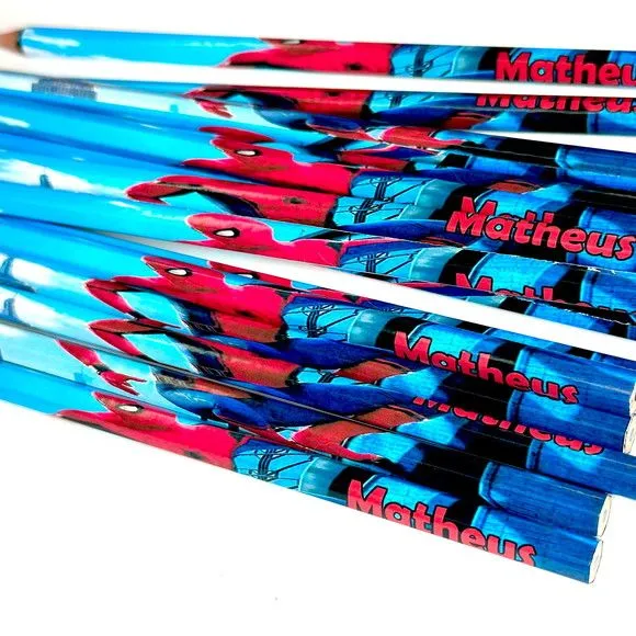 Lápis Homem Aranha Personalizado - foto 2