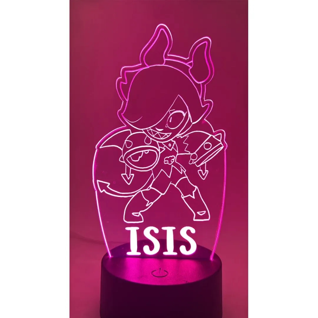 Luminaria Braw Star personalizada para quarto em acrilico na de 3mm com base de led RGB - foto 8