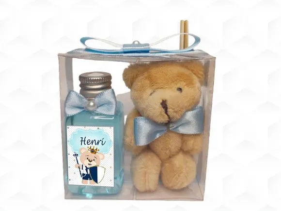 Aromatizador com Ursinho Personalizado - artesanato feito à mão por creativitybynina
