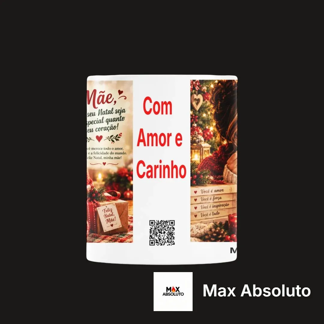Caneca de Porcelana de Natal para Mãe – O Presente Afetuoso Perfeito - foto 3