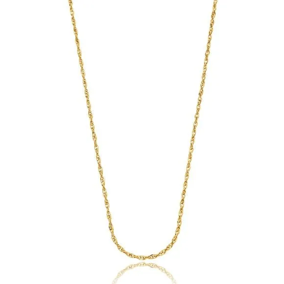 Corrente Elos Duplos Feminina Banhada 2mm 2,5grs 45cm - artesanato feito à mão por TM JOIAS