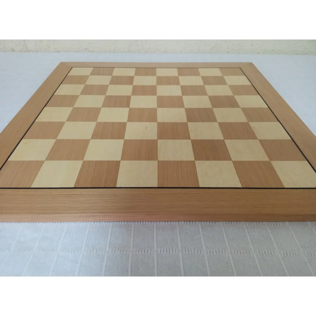 Tabuleiro de Xadrez Tradicional Carvalho Extra Grande