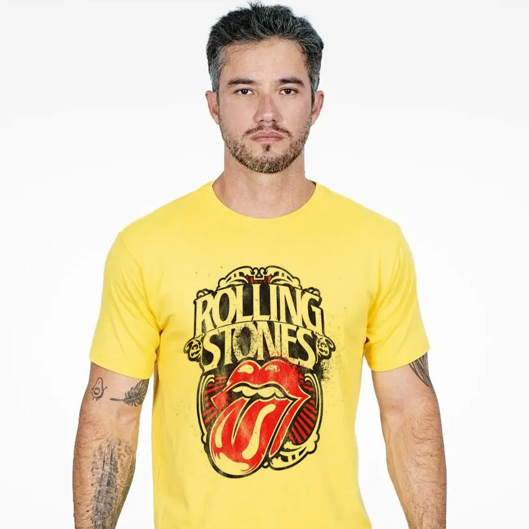 Camiseta The Rolling Stones, tamanhos unisex cores variadas - foto 3