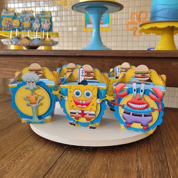 Caixa Sushi com Alça Bob Esponja