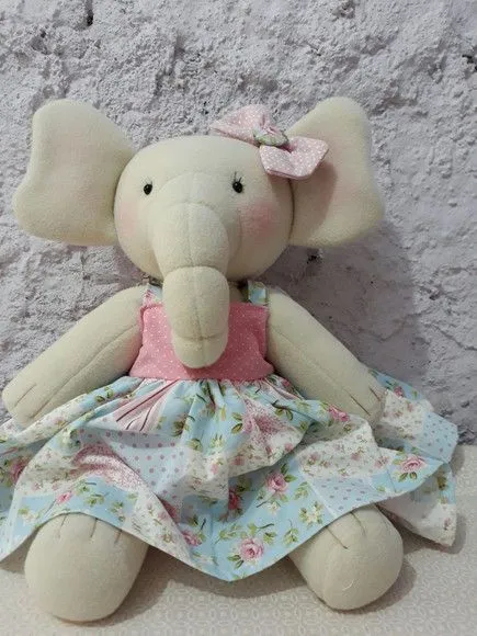 Elefante de tecido - foto 5