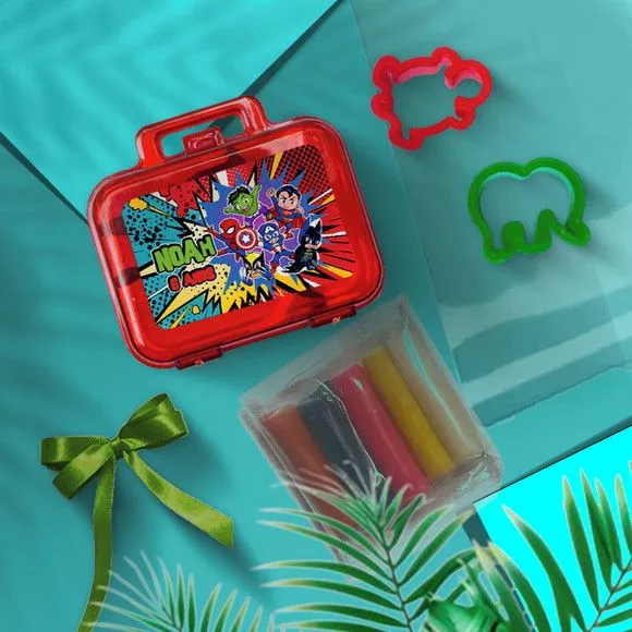 Mini Maleta - Heróis Personalizada - feito à mão por Mi Papelaria Criativa