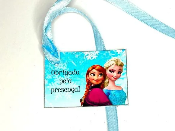Tag Ana e Elza Frozen Personalizada - feito à mão por Mi Papelaria Criativa