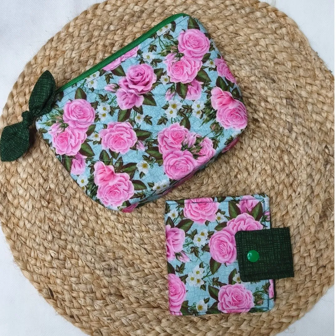 Kit Organizador de Bolsa Artesanal Necessaire + Porta Absorvente