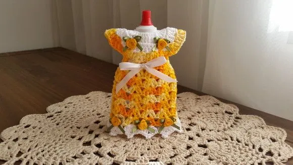 Capa para Adoçante Vestidinho Amarelo Mesclado - foto 2