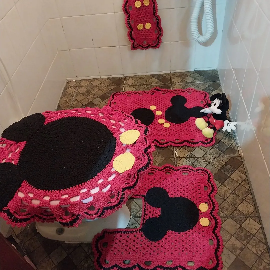 kit minnie ou Mickey 4 peças
