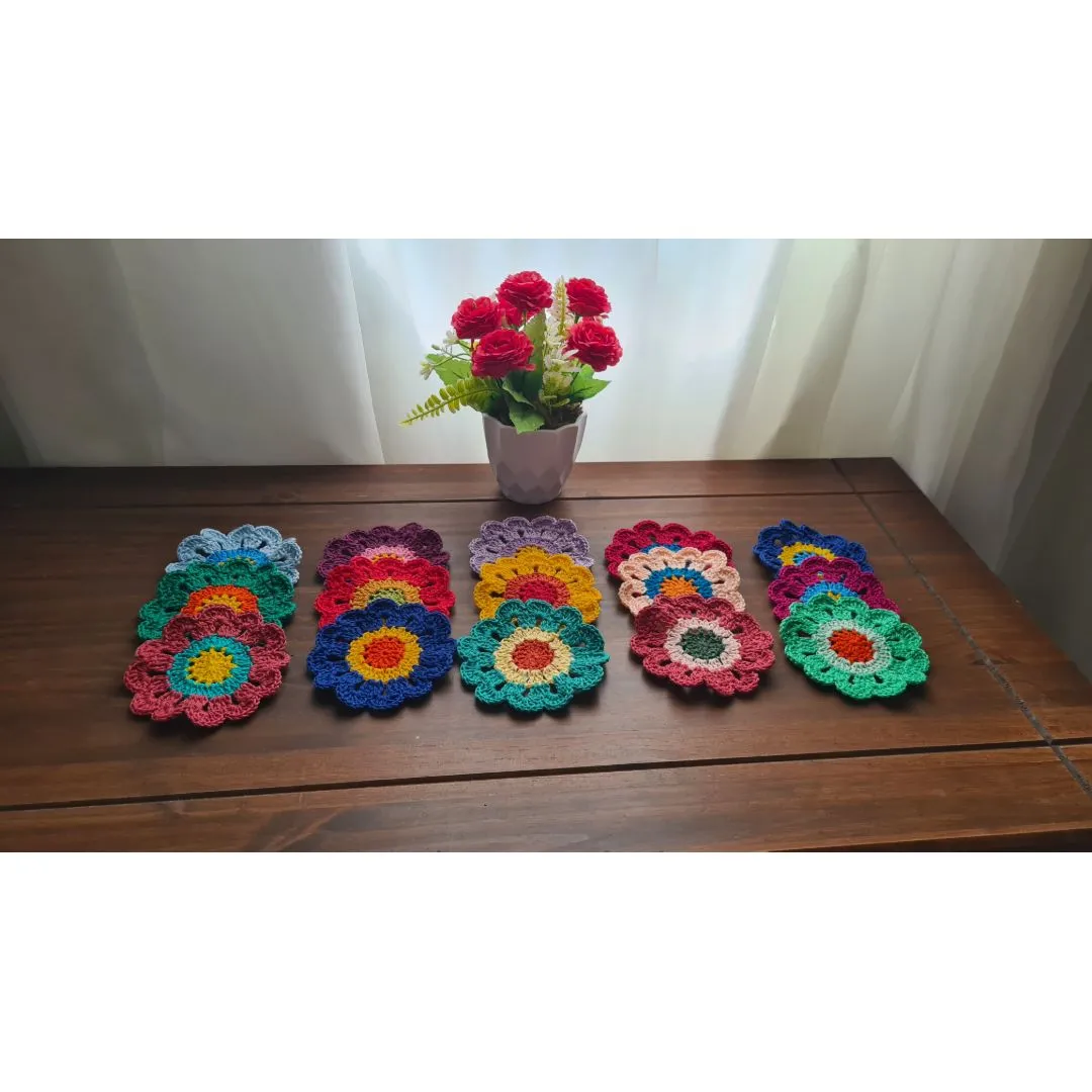 Flores Japonesas em Crochê para Customização (30 Unidades) - foto 4